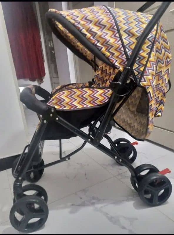 big pram , multi functions revolving wheels folding 1