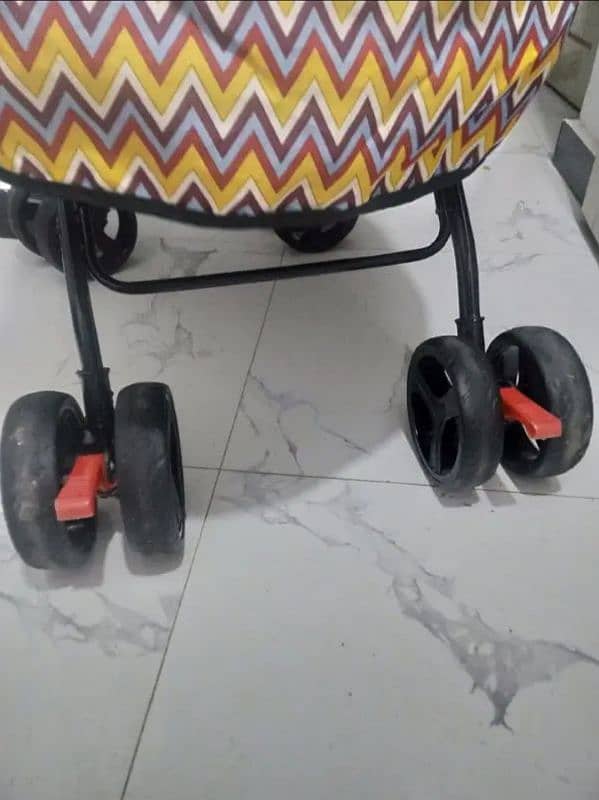 big pram , multi functions revolving wheels folding 4