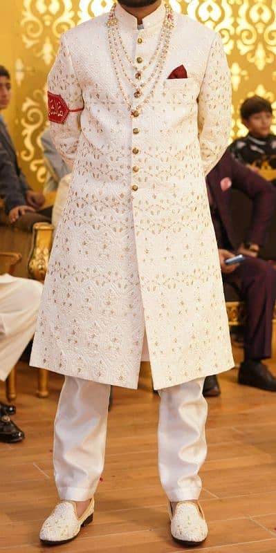 branded groom sherwani with kulla urgent sale 2