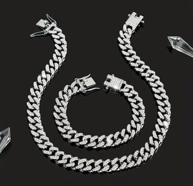 iced out Chain and Bracelet set with premium Quality 5