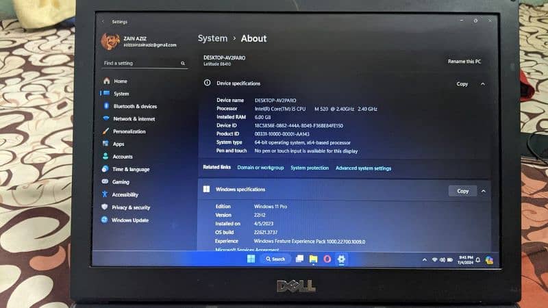 Dell i5 1st generation laptop 3