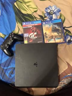 ps4 slim 500gb, slightly used, with games