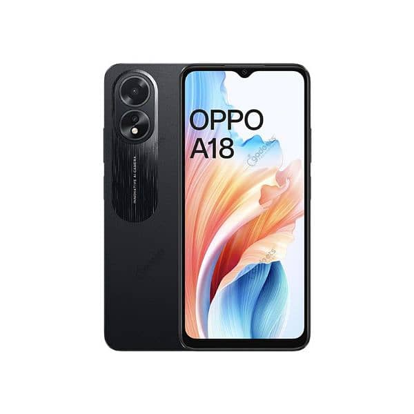 oppo A18 4+4gb 128gb box charger with 10month wrnty 0