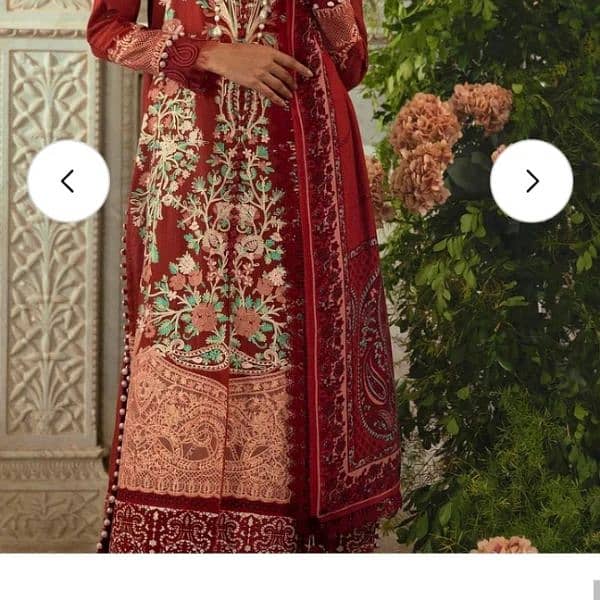 Winter embroidered dress with shawl 5