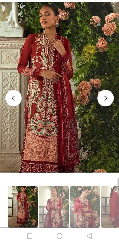 Winter embroidered dress with shawl 6