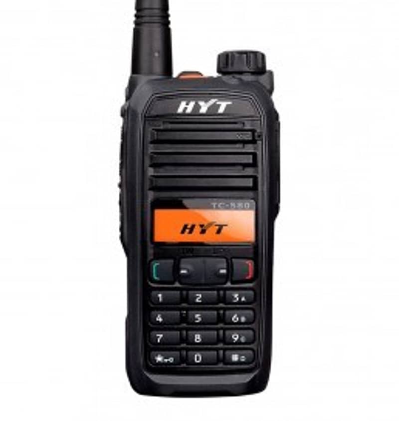 HYT TC 580 Walkie Talkies, Two Way VHF Radio New Pack wireless Set 1pc 1