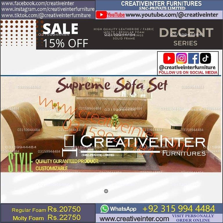 Office Sofa Set table Executive Chair Study CEO Working home Desk Rac 12