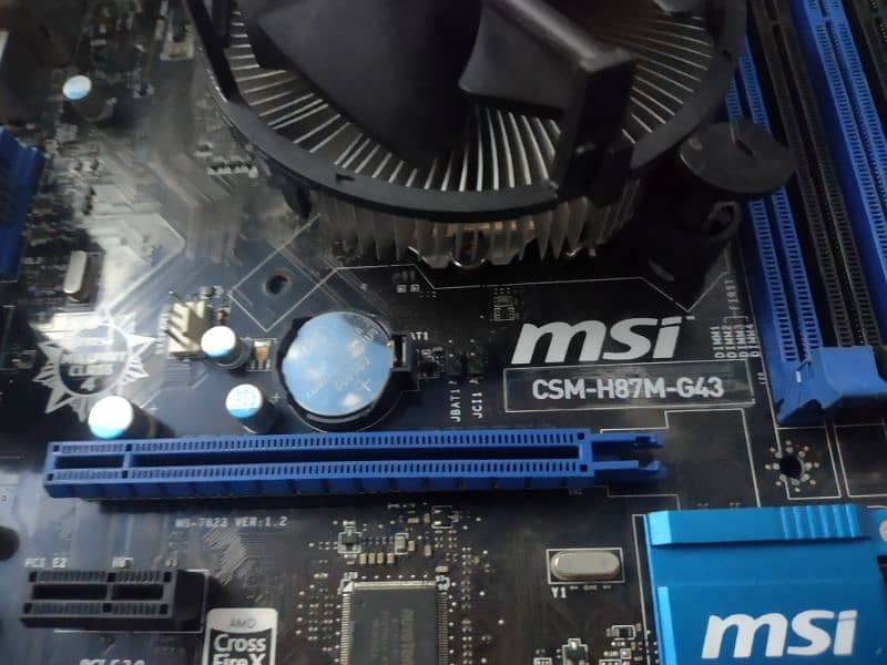 Msi h87 g43 only motherboard on off problem dead 0