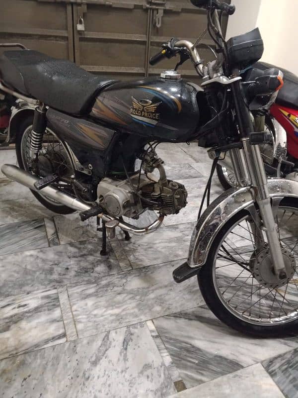 road prince 70cc bike in good condition phone number  03265885053 4