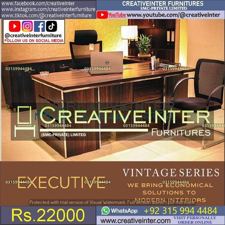 Executive office table | L shape Moder Office chair Office Furniture 16