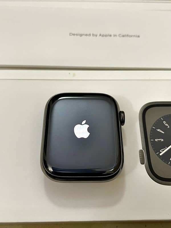 Apple Watch Series 8 Stainless Steel Graphite Magnetic Link USA Import 9