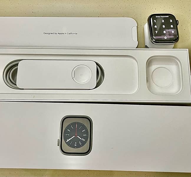 Apple Watch Series 8 Stainless Steel Graphite Magnetic Link USA Import 10