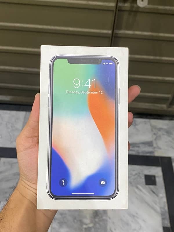 iphone X 256gb PTA approved with box 8