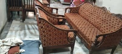 5 Seater wooden  Sofa set