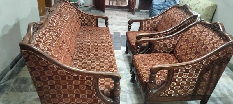 5 Seater wooden  Sofa set 2