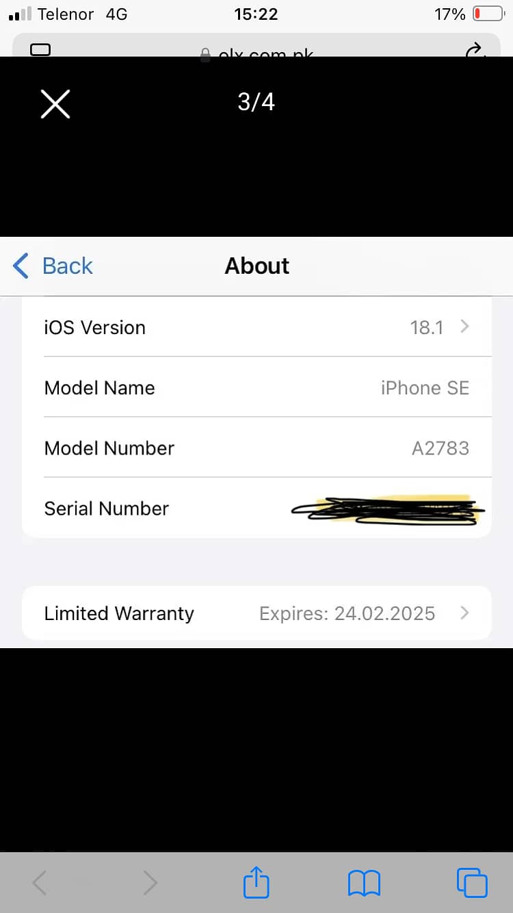 Apple iPhone SE 3rd Generation 2022 256 GB 2