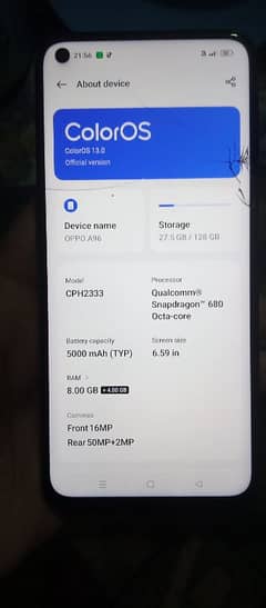 oppo a96 8 128 10/10 condition