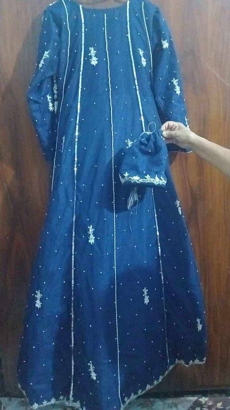 Beautiful Blue open Net maxi for wedding functions condition 10/10. 0