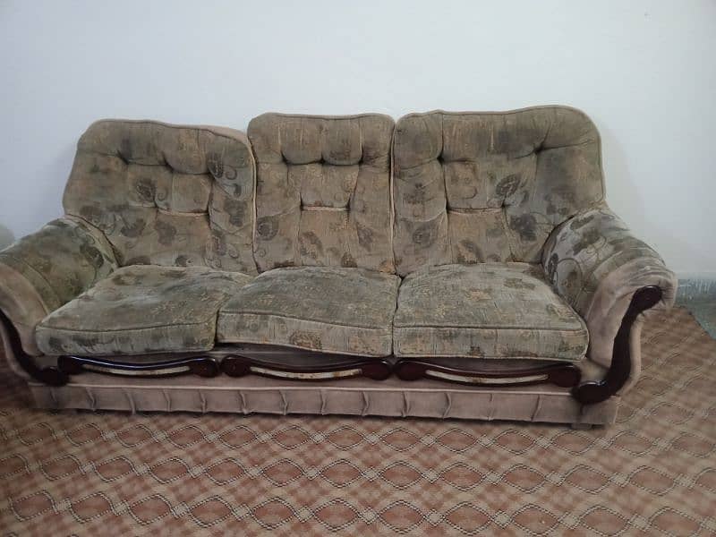 sofa | seven seater sofa | poshish sofa | glass table |with sofa cover 0