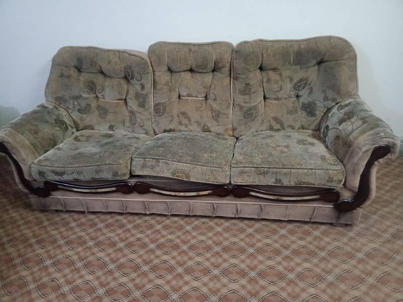 sofa | seven seater sofa | poshish sofa | glass table |with sofa cover 11