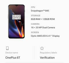 one plus 6t