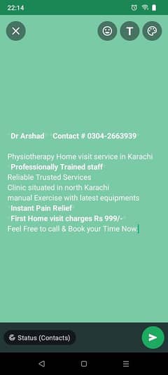 Physiotherapy Home Visit Service in Karachi