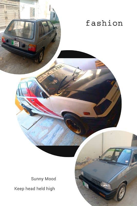 Suzuki Mehran  and  Khyber sports modified car exchange possible 2 car 1