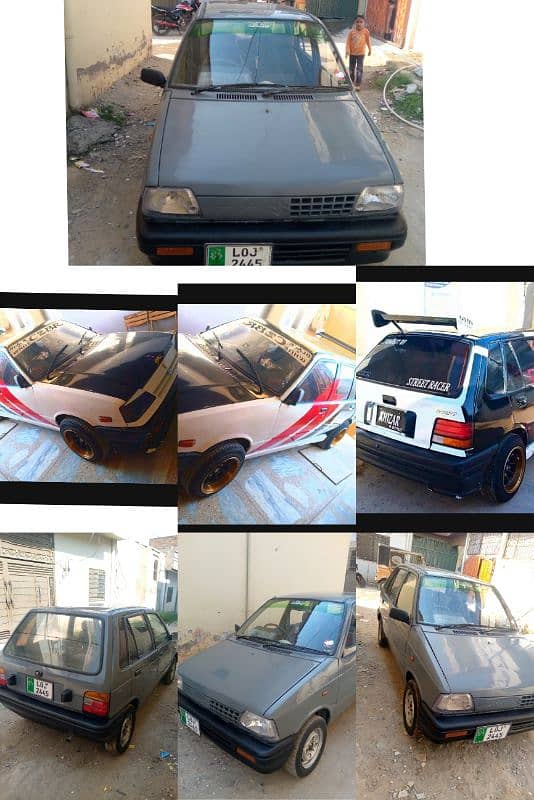 Suzuki Mehran  and  Khyber sports modified car exchange possible 2 car 7