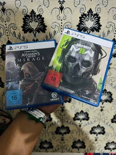 Assassin Creed Mirage & Call of Duty Modern warfare 2 PS5