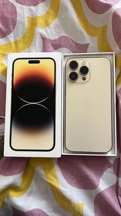 Iphone 14pro max non pta Gold colour