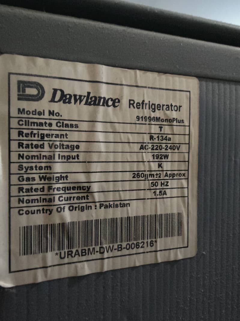 Dawlance Refrigerator 0