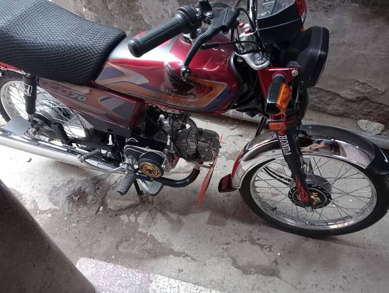 2025 model registration 2024 ki hn new bike hn red clr honda 70cc 4