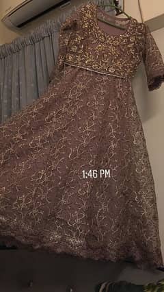 we are selling frock,organza dopatta & embroidery trouser