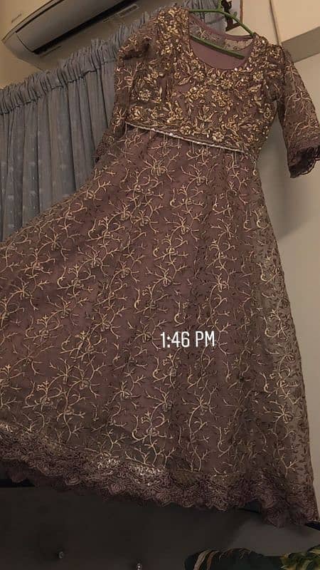 we are selling frock,organza dopatta & embroidery trouser 0