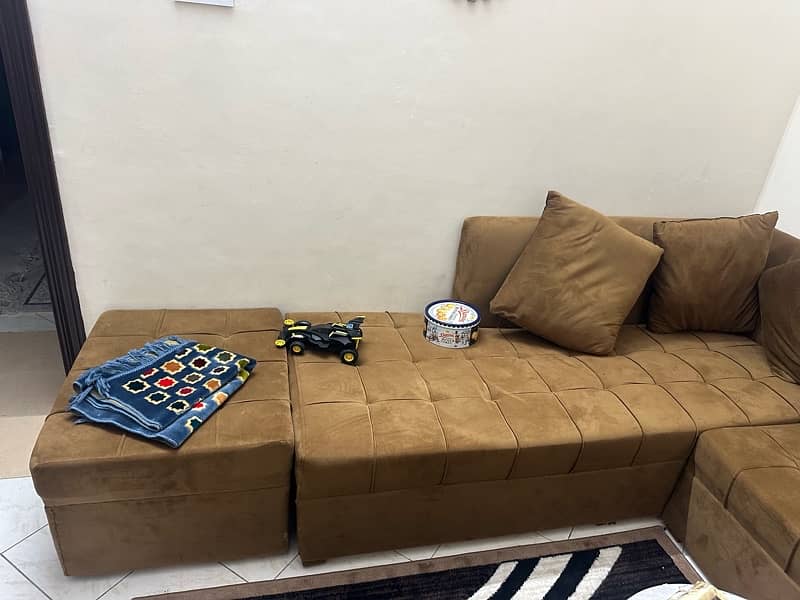 7 seater L shape sofa 2