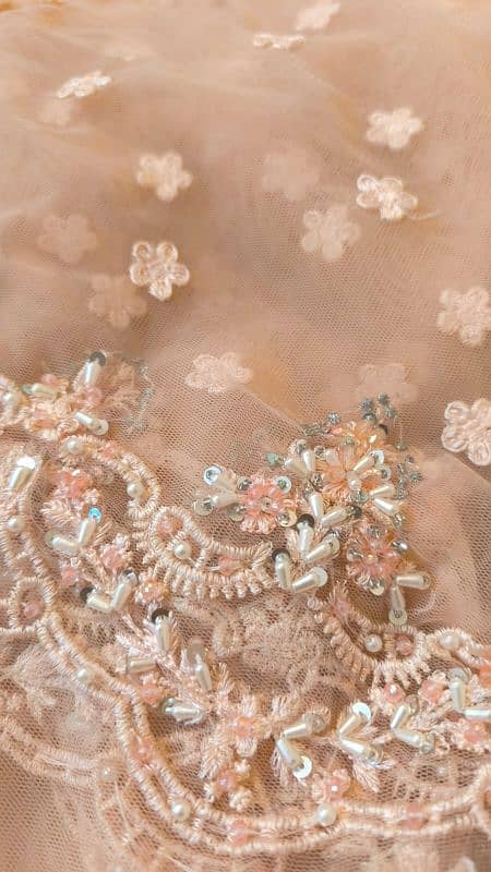 Weeding Sarree,Fully embellished net sarree Maria B 6