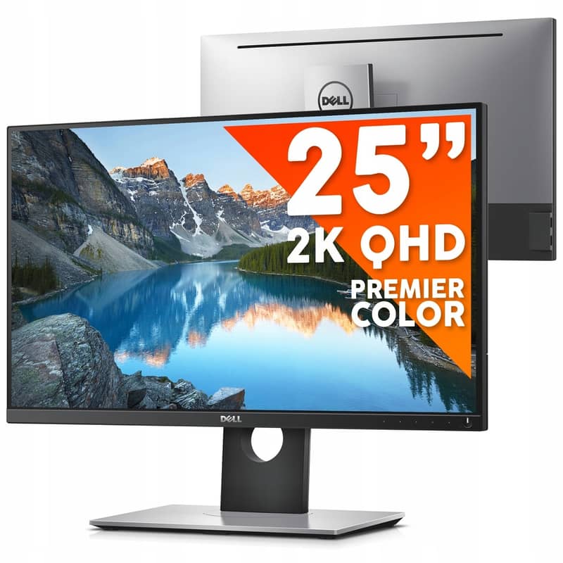 25" Inch 2K Dell UltraSharp Borderless AH-IPS GB-r LED sRGB100% Monit 8