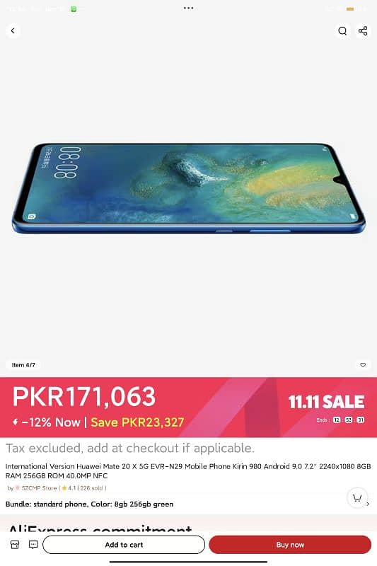 Huawei Mate 20x 5G 8+256 PTA Approved 7