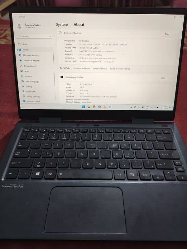 Toshiba DynaBook i5 11th generation touch screen exchange with mobile 0