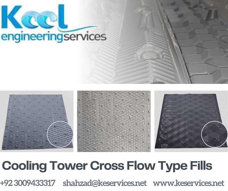 Cooling Tower Fills, Pvc Fins, Cross Flow Fills, New Pvc Sheets 0