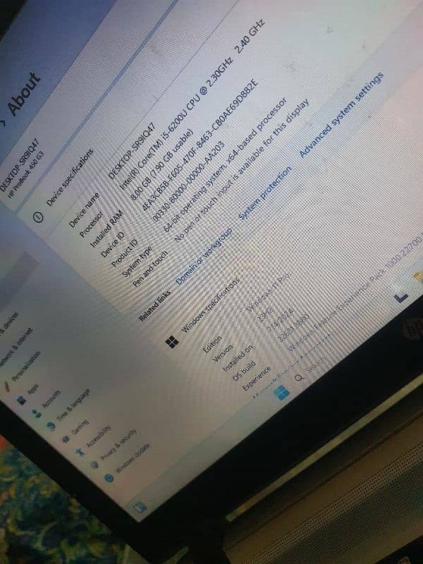 HP Probook core i5 6th gen windows 11pro working 0
