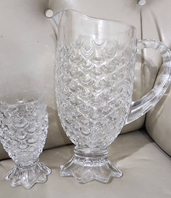 jug glass set 1