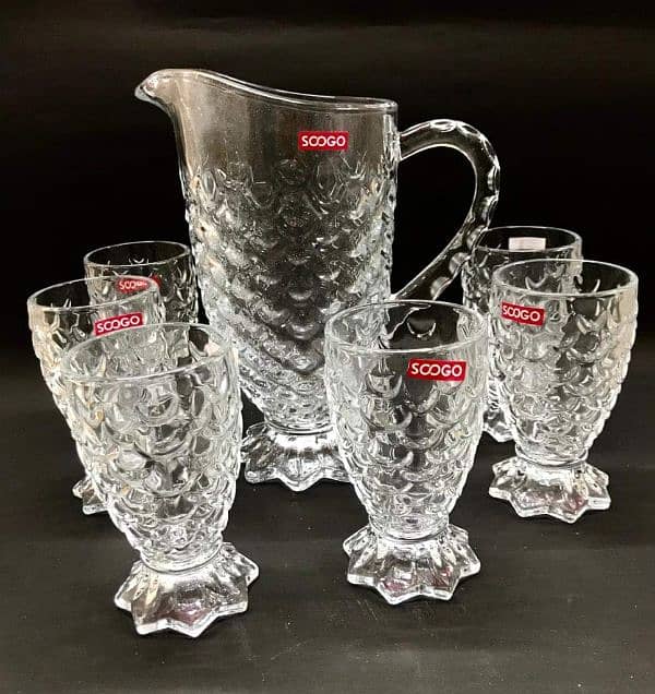 jug glass set 2