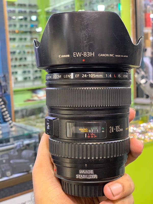 DSLR lens canon 24_105. mm f/4L sim and WhatsApp number 03212306356 3