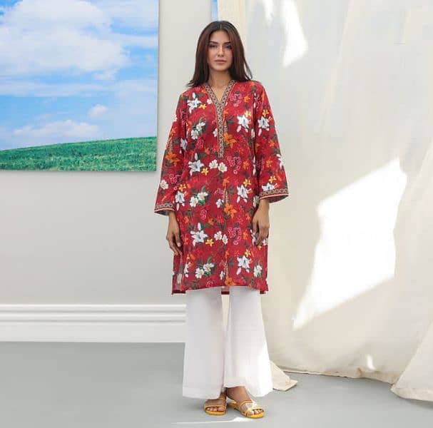 Zellbury - Essential pret - Khaddar kurta - XS 2