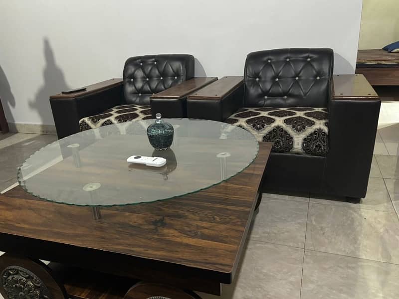 5 seater premium sofa set with table 4