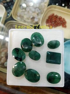 Natural Emeralds 7 stones 65 carat