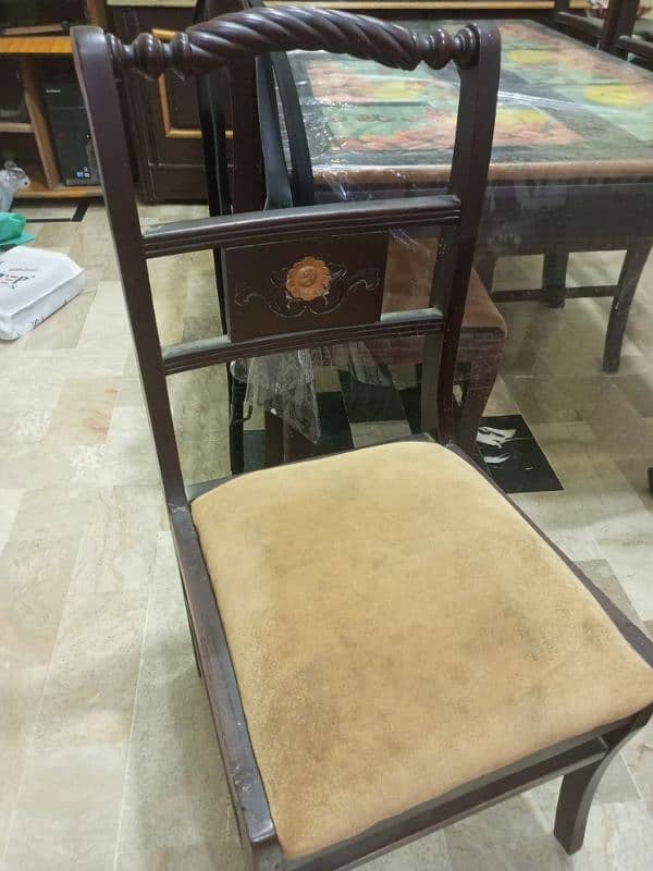 6 chairs with dining table set for sale 2