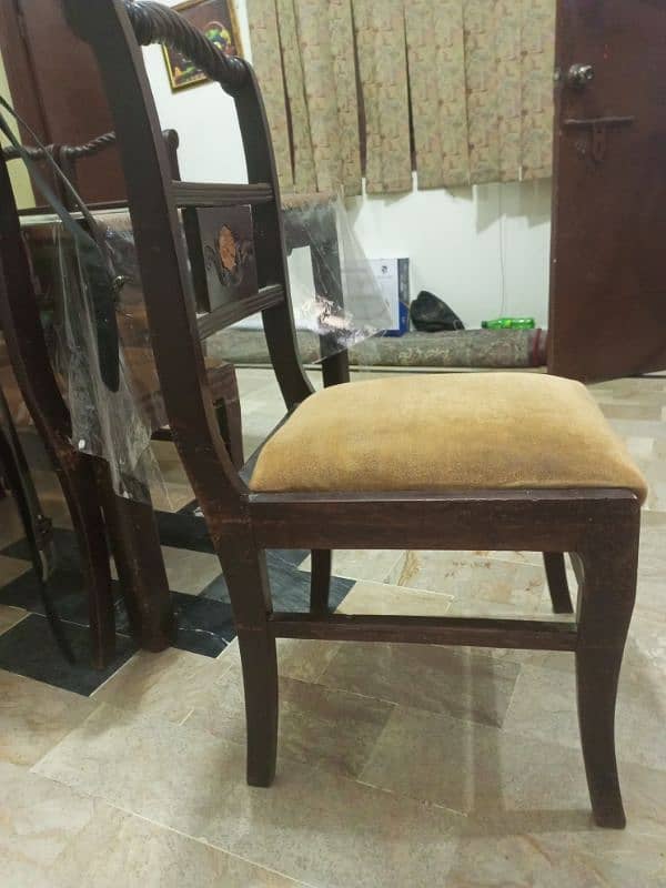 6 chairs with dining table set for sale 8