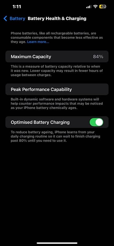 iphone 12 pro max pta approved 128gb Battery Health : 84 LLA model 2